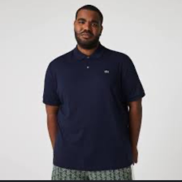 Lacoste Navy Blue Polo Shirt Pima (Regular fit) - Picture 1 of 9